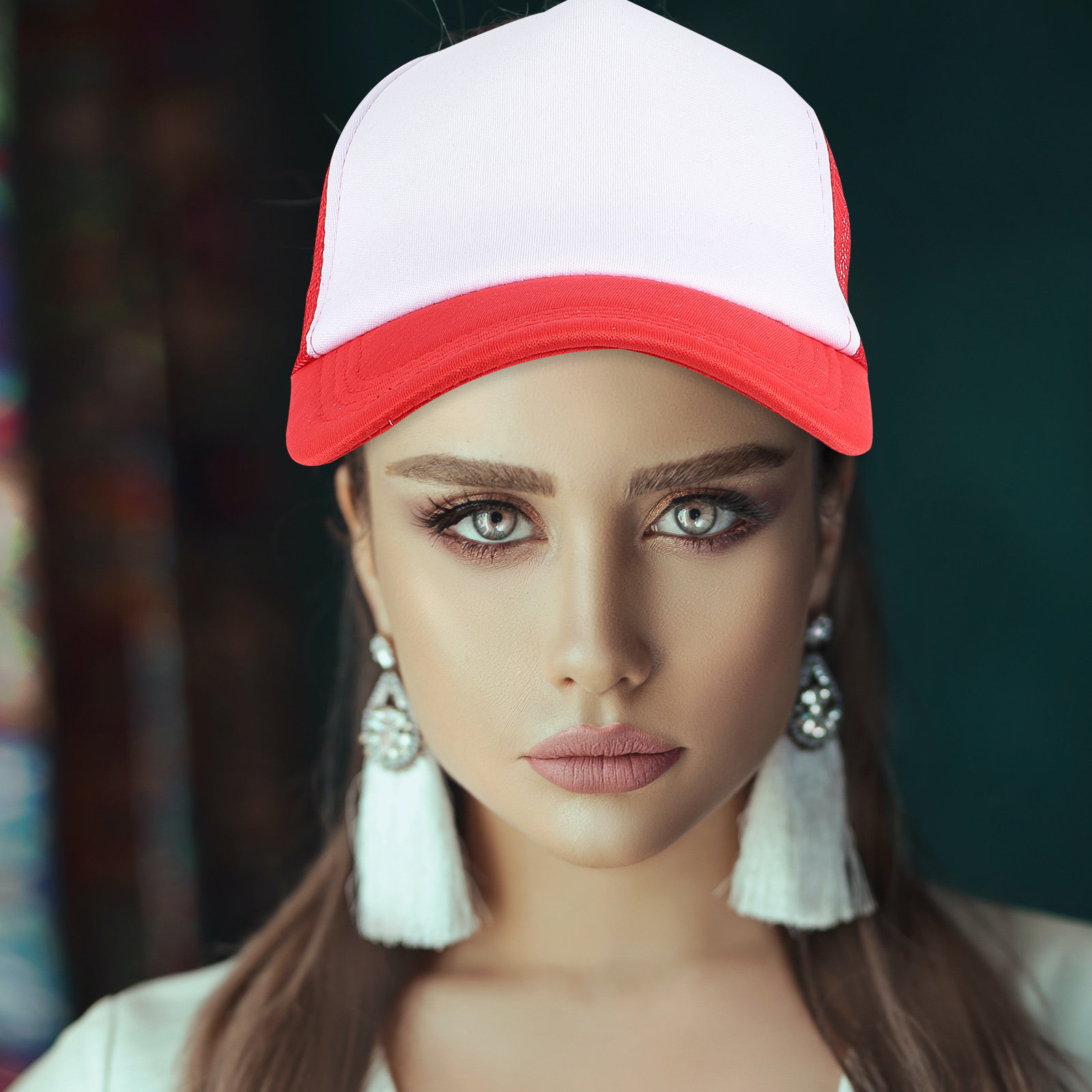 Hat Sublimation Blank - 10개입 무지 야구 모자 메쉬 승화