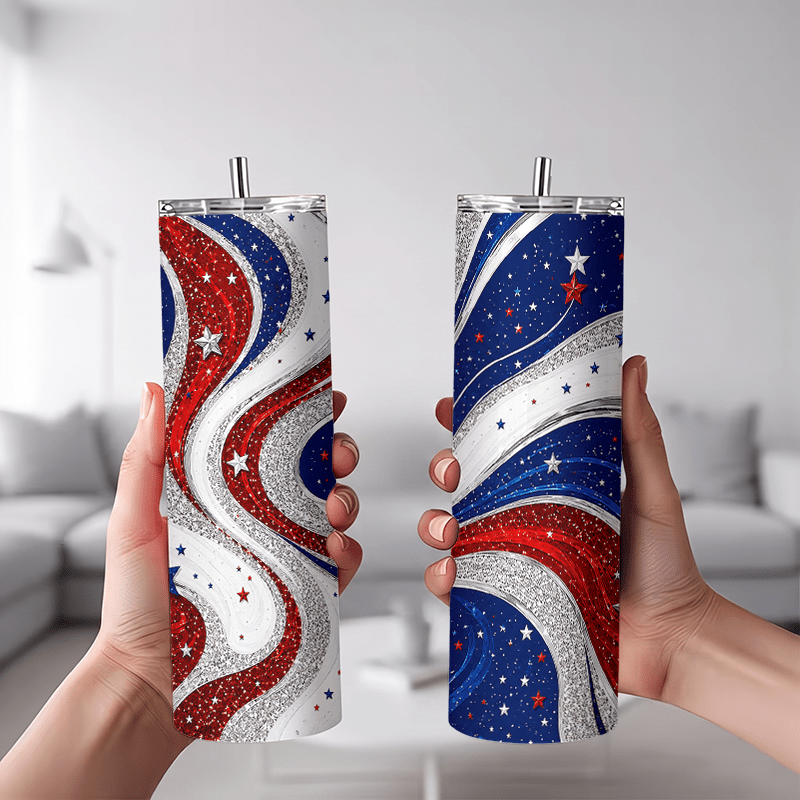 1개 20온스 레드 화이트 블루 별빛 하늘 무늬 보온  - Tumbler 20Oz White 리뷰 및 가격