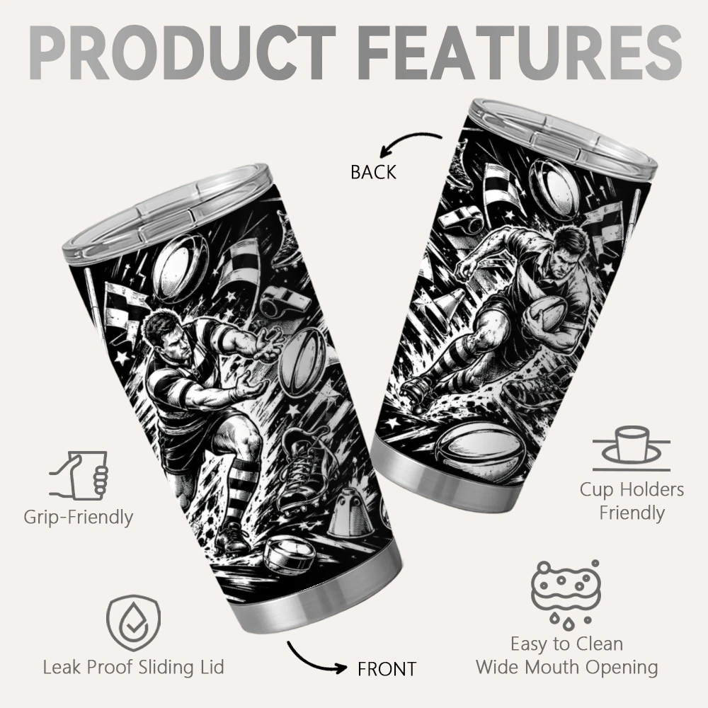 블랙 화이트 스포츠 엠블럼 진공 보온병 20oz 스테인 - Tumbler 20Oz White 리뷰 및 가격